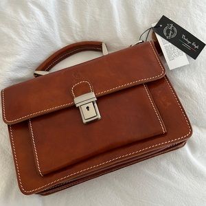 Genuine leather cross body purse